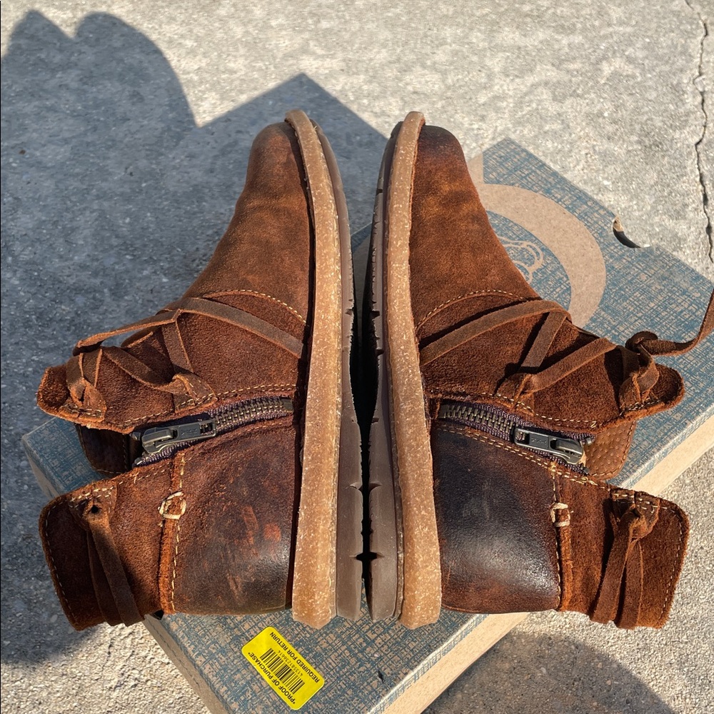 Born Rustic Brown Ankle Booties - image 5